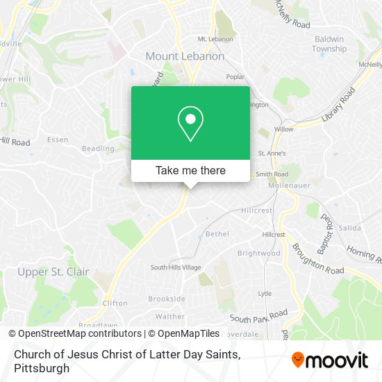 Mapa de Church of Jesus Christ of Latter Day Saints