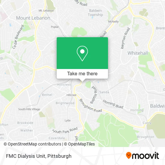 FMC Dialysis Unit map