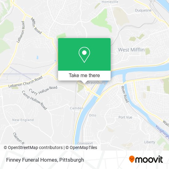 Finney Funeral Homes map