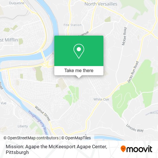 Mapa de Mission: Agape the McKeesport Agape Center