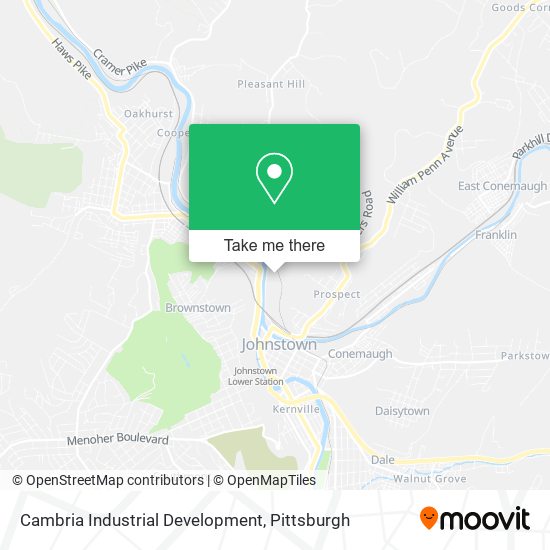 Cambria Industrial Development map