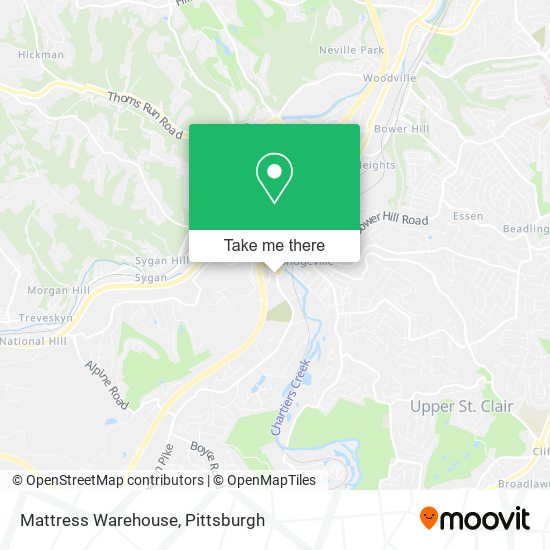 Mattress Warehouse map