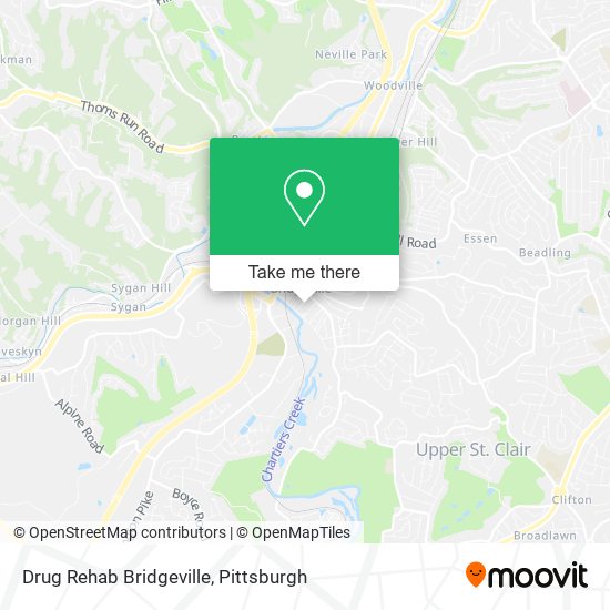 Drug Rehab Bridgeville map