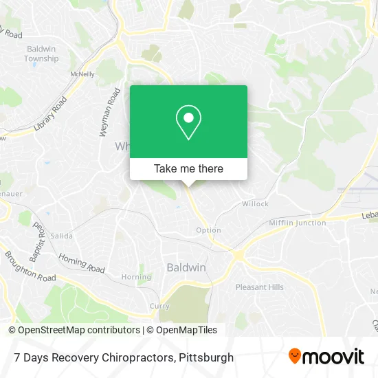 7 Days Recovery Chiropractors map