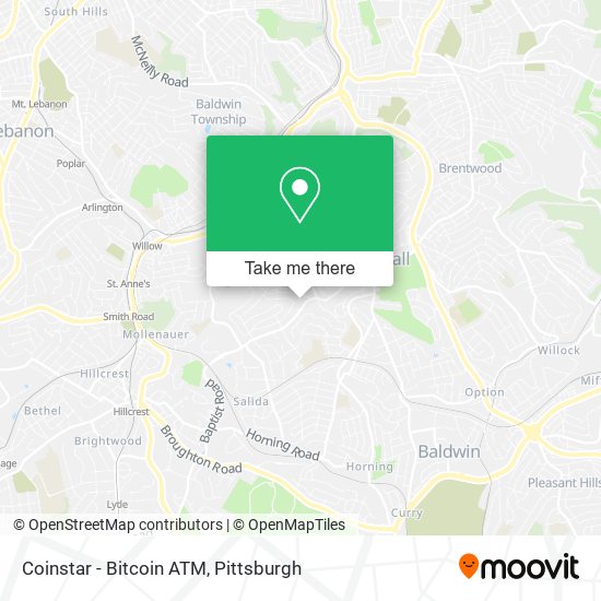 Mapa de Coinstar - Bitcoin ATM