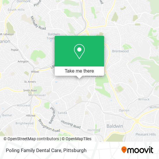 Mapa de Poling Family Dental Care