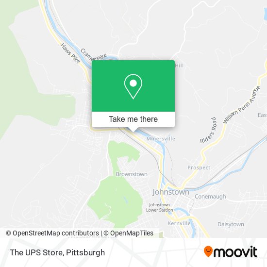 The UPS Store map