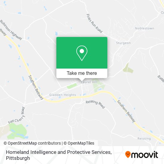 Mapa de Homeland Intelligence and Protective Services