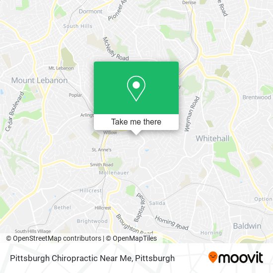 Pittsburgh Chiropractic Near Me map