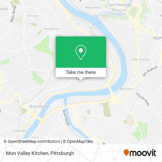 Mon Valley Kitchen map