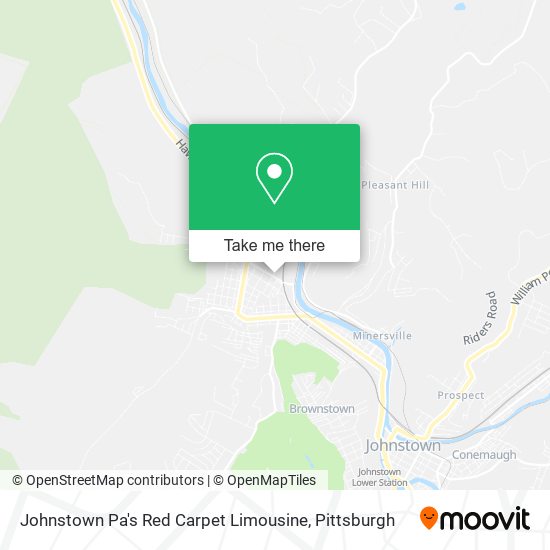 Johnstown Pa's Red Carpet Limousine map