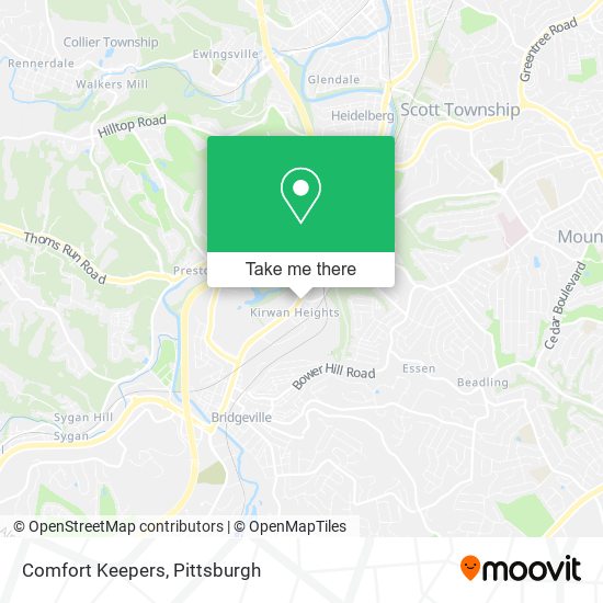 Comfort Keepers map