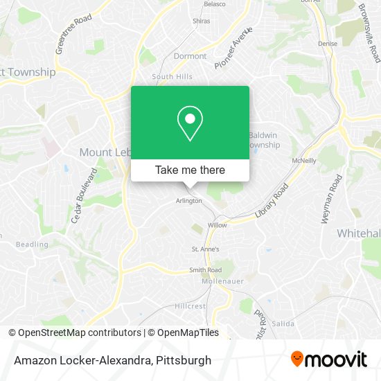 Amazon Locker-Alexandra map