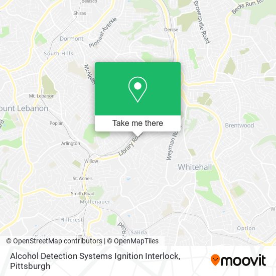 Mapa de Alcohol Detection Systems Ignition Interlock