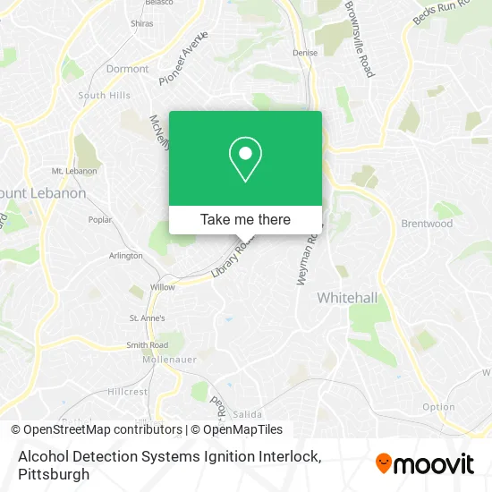 Alcohol Detection Systems Ignition Interlock map