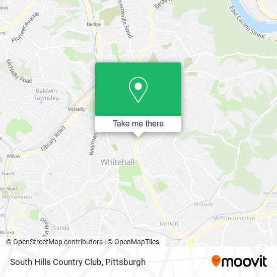 South Hills Country Club map