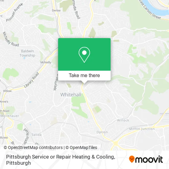 Mapa de Pittsburgh Service or Repair Heating & Cooling