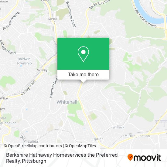 Berkshire Hathaway Homeservices the Preferred Realty map