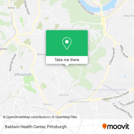 Mapa de Baldwin Health Center