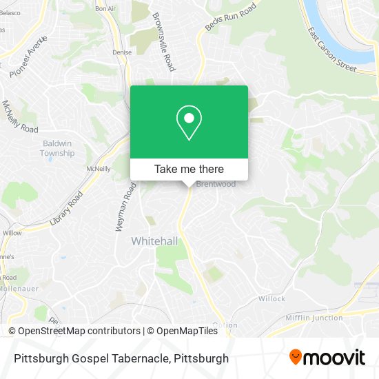 Mapa de Pittsburgh Gospel Tabernacle