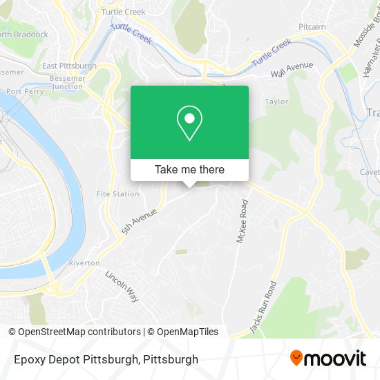Epoxy Depot Pittsburgh map