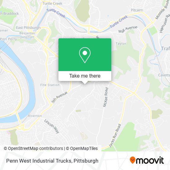 Penn West Industrial Trucks map