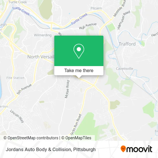 Jordans Auto Body & Collision map