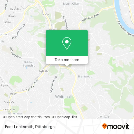 Fast Locksmith map