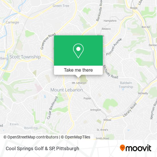 Cool Springs Golf & SP map