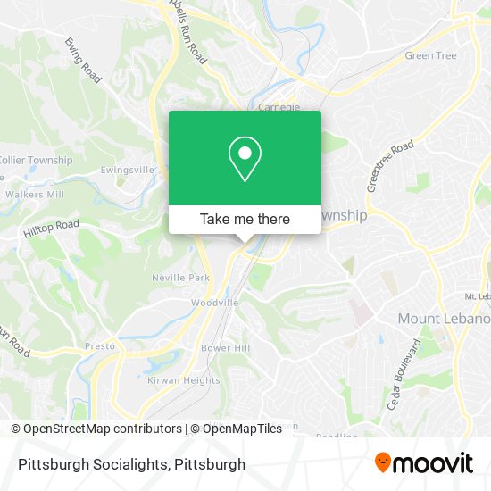 Pittsburgh Socialights map