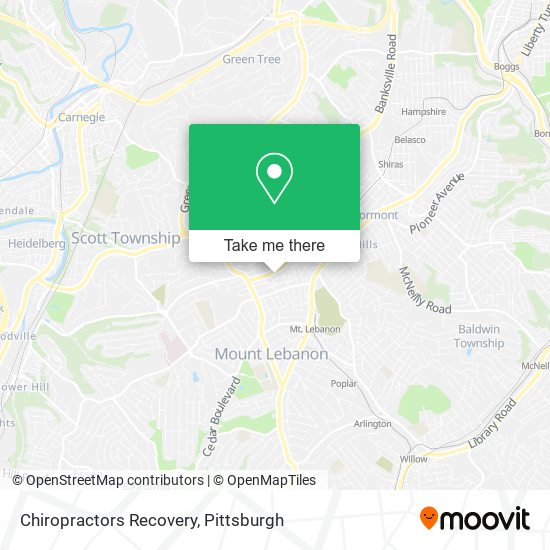 Chiropractors Recovery map