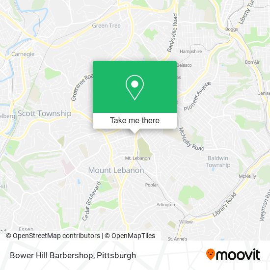 Mapa de Bower Hill Barbershop
