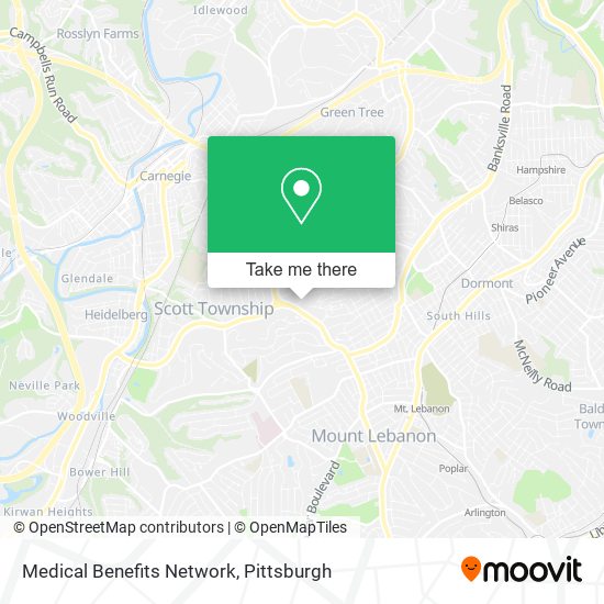 Mapa de Medical Benefits Network