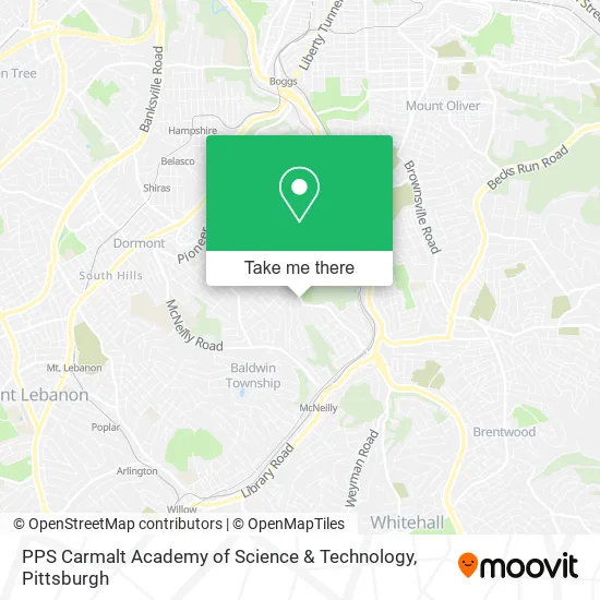PPS Carmalt Academy of Science & Technology map