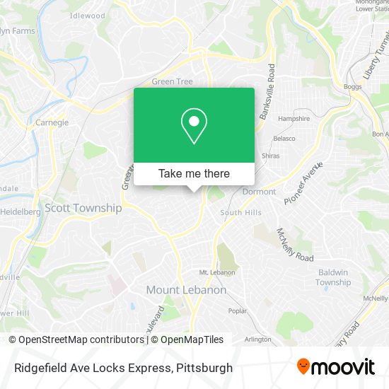 Ridgefield Ave Locks Express map