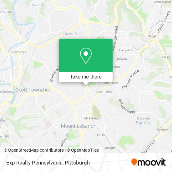 Mapa de Exp Realty Pennsylvania