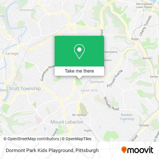 Mapa de Dormont Park Kids Playground