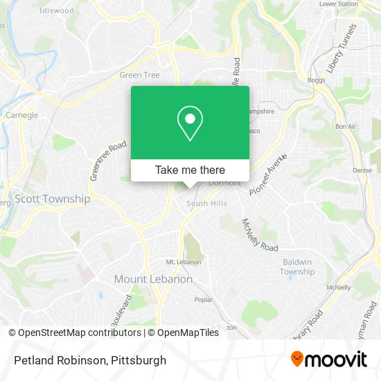 Petland Robinson map