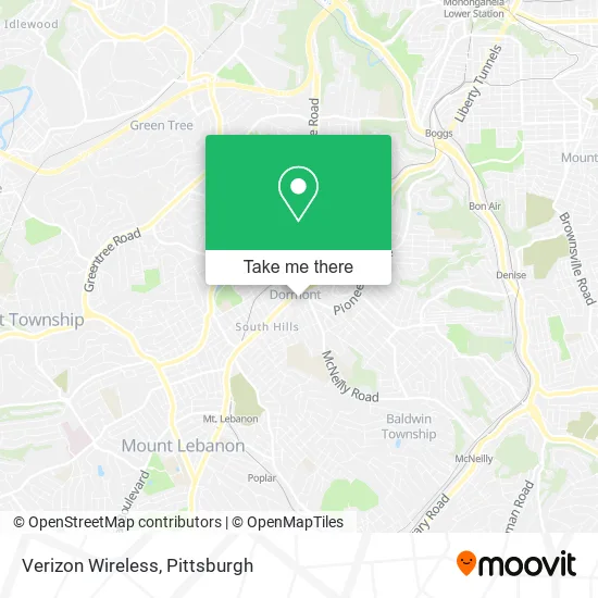 Verizon Wireless map