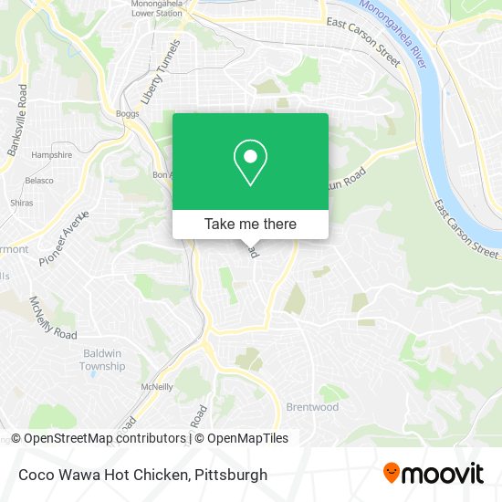 Mapa de Coco Wawa Hot Chicken