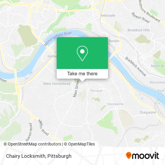 Chairy Locksmith map