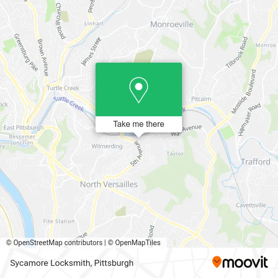 Sycamore Locksmith map