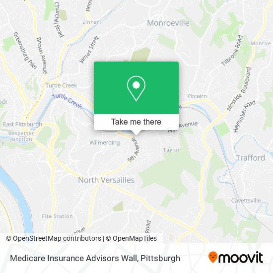 Mapa de Medicare Insurance Advisors Wall