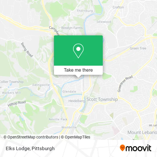 Elks Lodge map