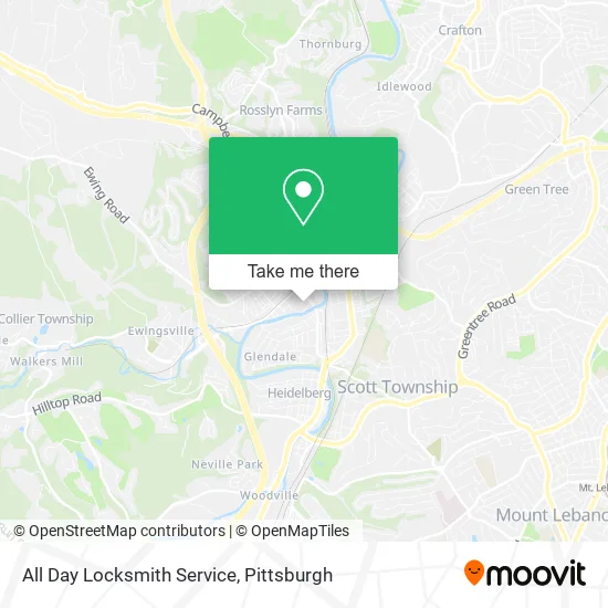 Mapa de All Day Locksmith Service