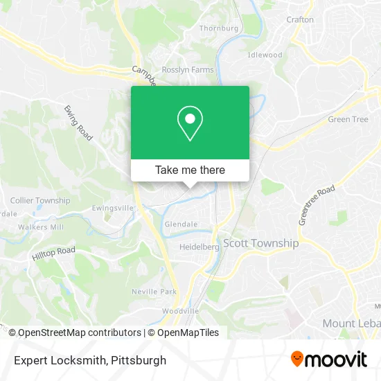 Expert Locksmith map