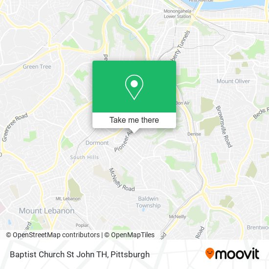 Mapa de Baptist Church St John TH