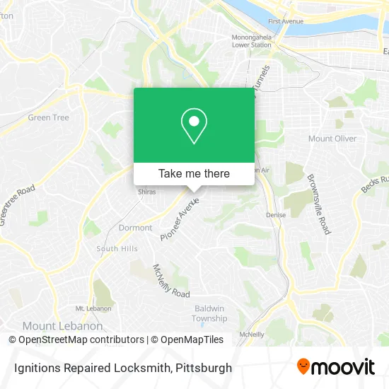 Ignitions Repaired Locksmith map