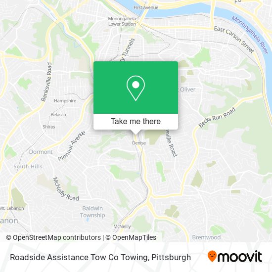 Mapa de Roadside Assistance Tow Co Towing