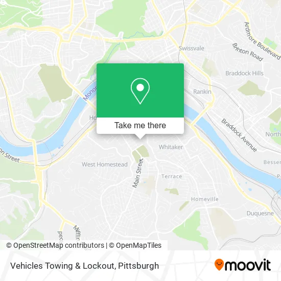 Vehicles Towing & Lockout map